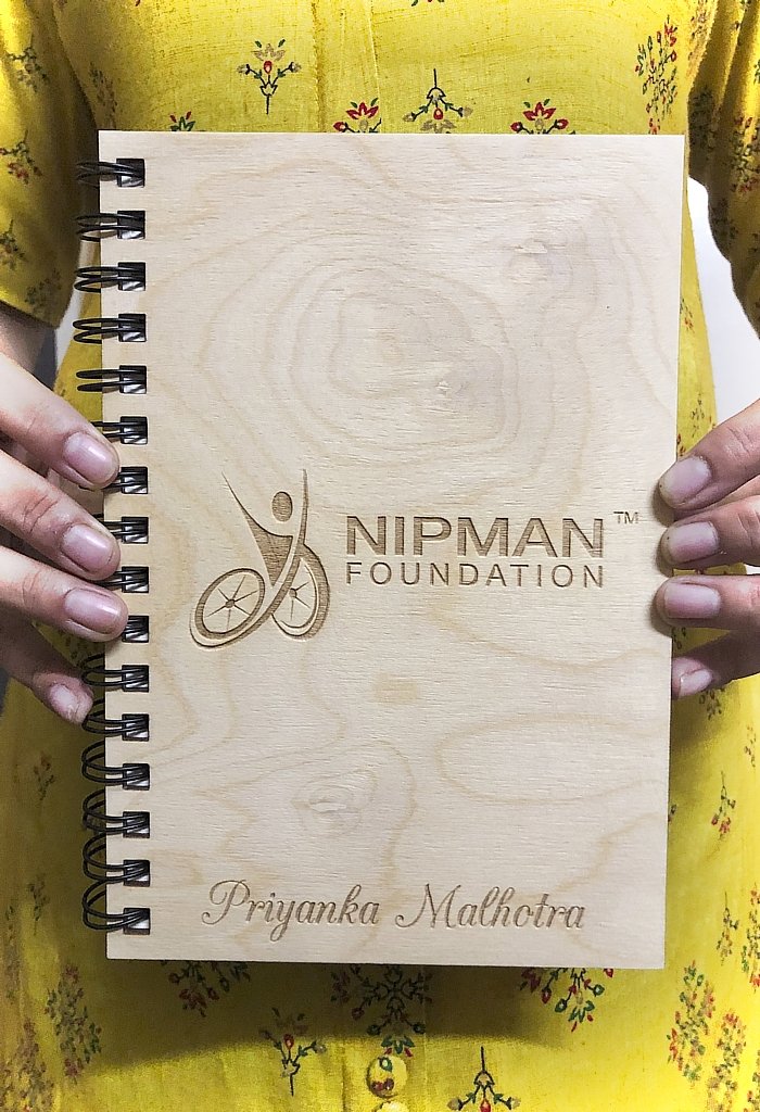 Nipman foundation customized wooden diaries