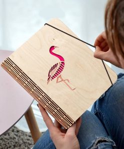 Flamingo Wooden diary_1