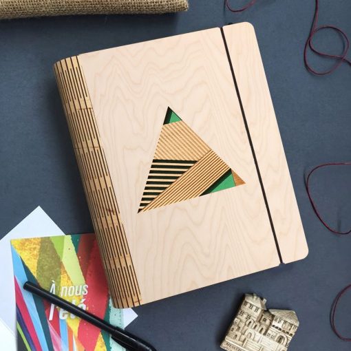 Geometric Wooden diary_2