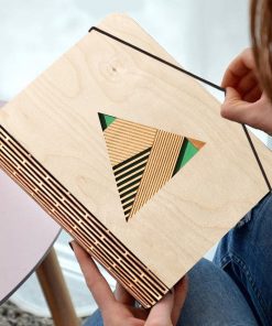 Geometric Wooden diary_1