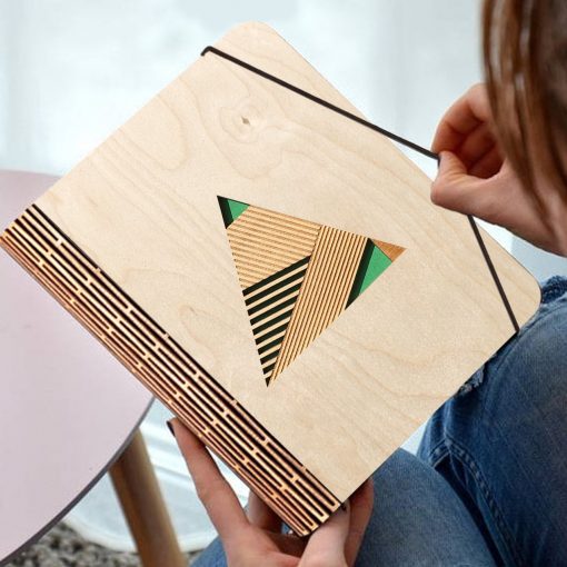 Geometric Wooden diary_1