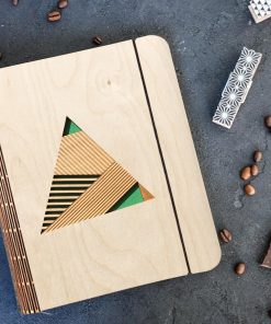 Geometric Wooden diary_3