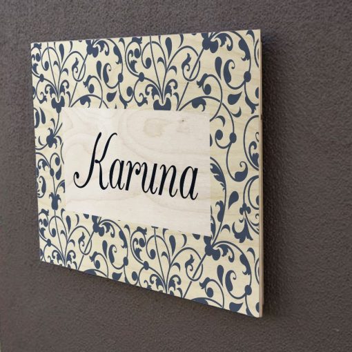 Personalised Wooden Name Plate-2