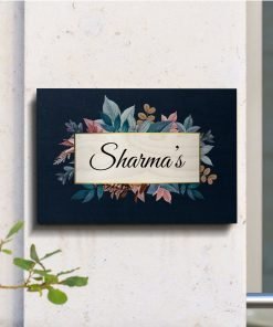 Wooden Name Plate House