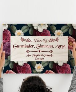 Personalised Name Plate Home