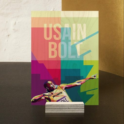 Usain Bolt Wood Print-5