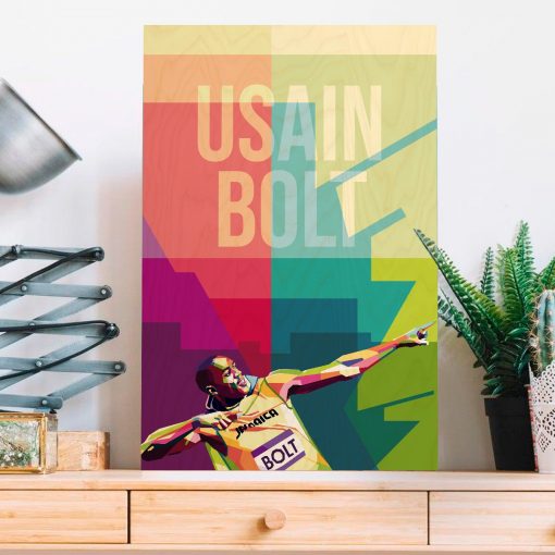 Usain Bolt Wood Print-2