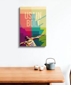 Usain Bolt Wood Print